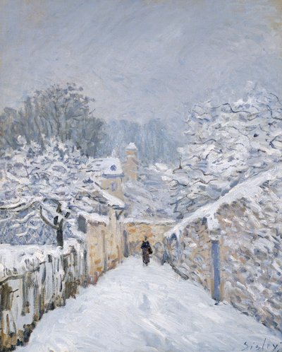 Neve em Louveciennes, 1878 de Alfred Sisley
